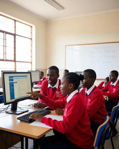 computer class at saint enocks academy